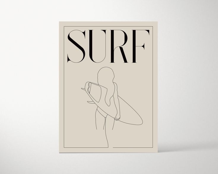 a magazine cover with a woman holding a surfboard in her hand and the words surf on it