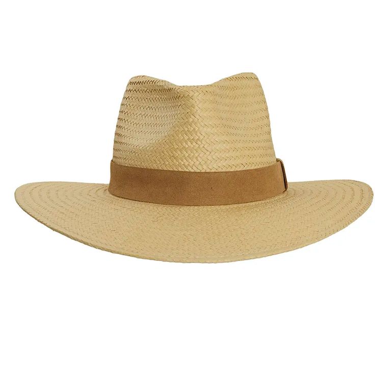 Cadence Sun Straw Hat Front View Western Style Fedora Sun Hat For Outdoors, Western Style Fedora Straw Hat For Outdoor, Summer Straw Hat Bands For Outdoor, Beige Straw Fedora For Outdoor, Outdoor Beige Straw Fedora, Beige Brimmed Panama Hat For Outdoor, Beige Panama Hat With Short Brim For Outdoor, Beige Panama Hat For Outdoor With Short Brim, Western Style Fedora Panama Hat For Outdoor