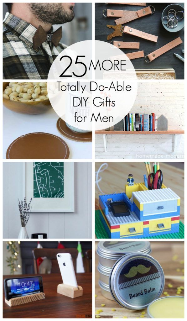 25 more totally do - able diy gifts for men that are easy to make