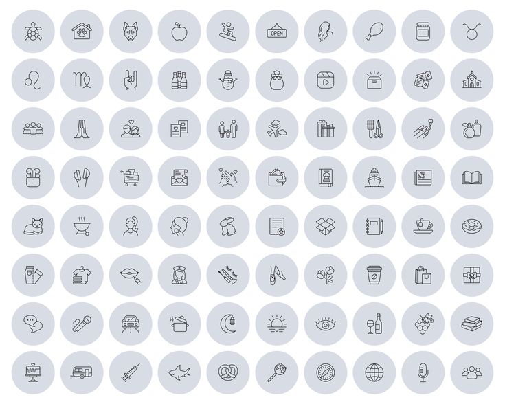 a large set of thin line icons