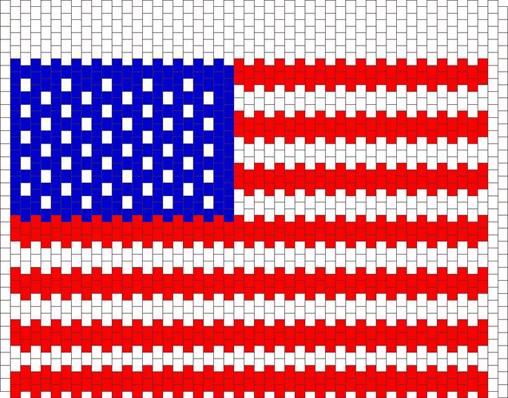 an american flag made out of squares