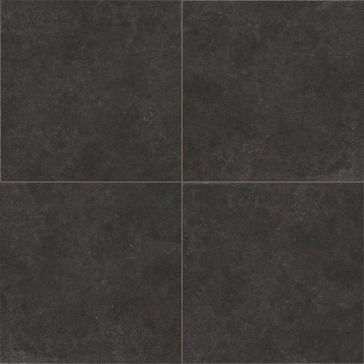 a black tile floor with four squares in the middle and one square at the bottom