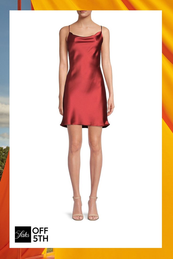 Satiny-Finish Slip Dress Styled With An Appealing Cowlneck. Cowlneck Sleeveless Pullover Style With Back Ties Spaghetti Straps Polyesterundefined Sleeveless Pullover, Satin Slip, Satin Slip Dress, Pullover Styling, Dresses For Sale, Spaghetti Strap, Going Out, Slip Dress, Dresses For Work