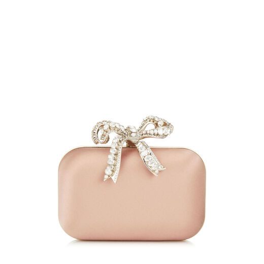 Jimmy Choo CLOUD Make Outfits, Satin Clutch, Saint Kitts And Nevis, Womens Designer Bags, Jimmy Choo Bag, Box Clutch, Bucket Bags, Ballet Pink, Bags Luxury