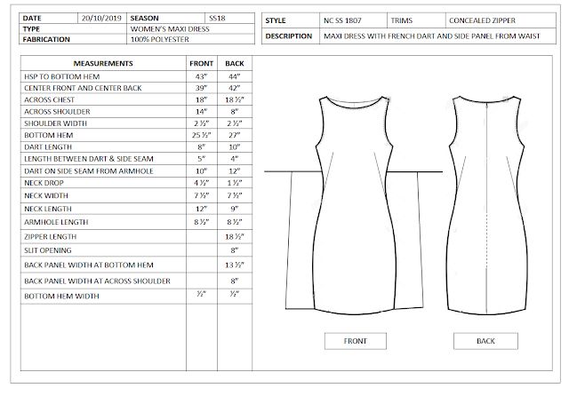 the sewing pattern for this dress is shown