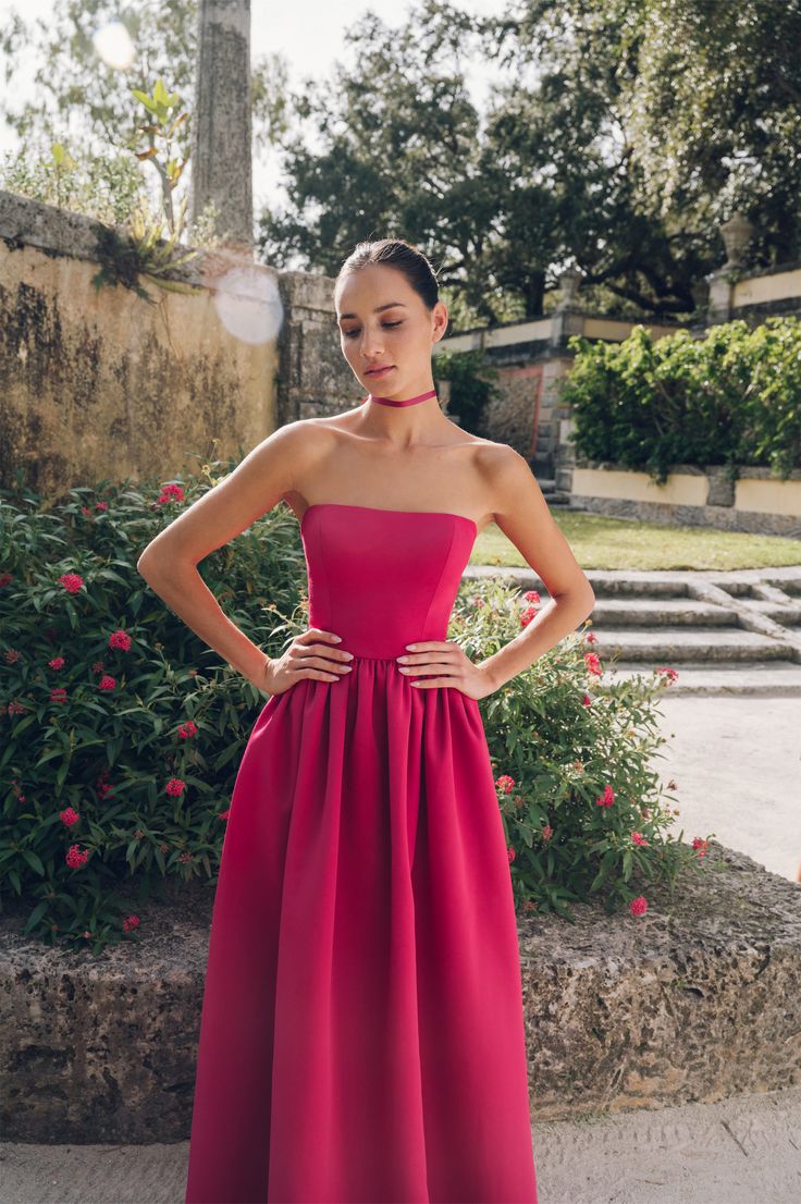 The Laney dress, cut in our beautifully textured new Luxe Faille fabric features a chic straight neckline and a playfully full, gathered skirt with side seam pockets. Jenny Yoo, Gathered Skirt, Style Board, Bridal Party, Dress Shop, Wedding Planning, Bridesmaid Dresses, Fabric, Beauty