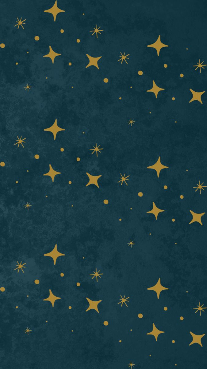 gold stars against a dark blue background