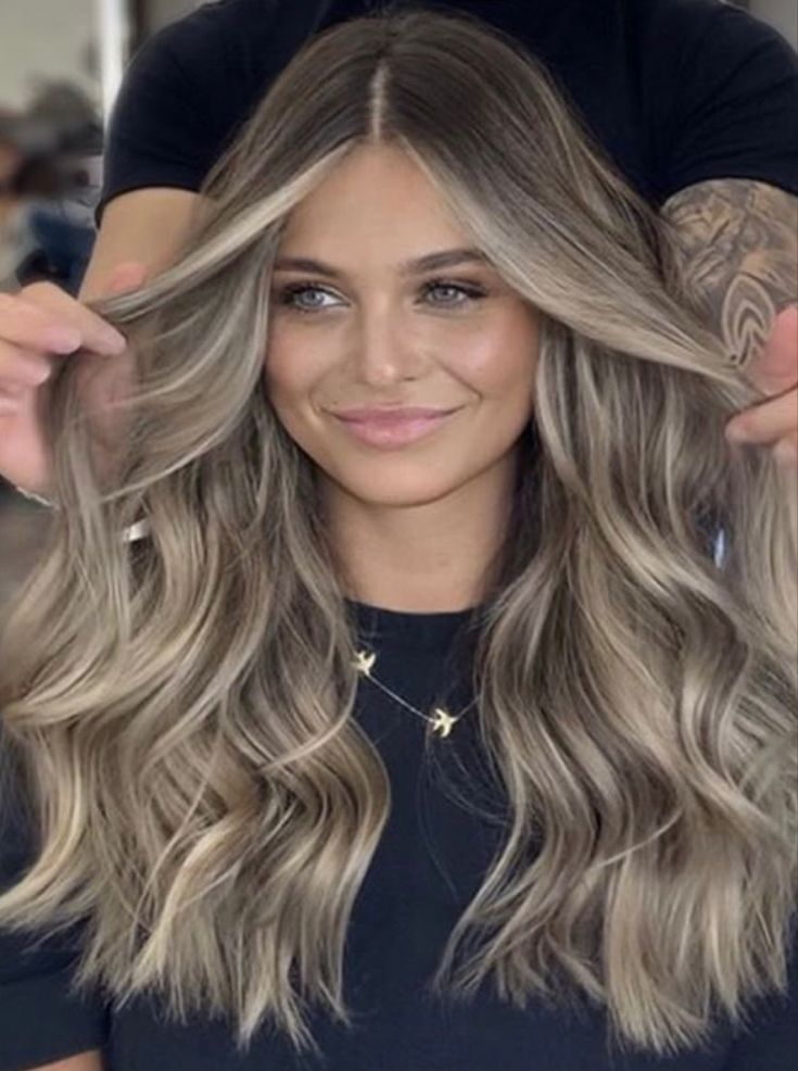 Brown Hair With Ash Blonde Highlights, Light Brunette Hair, Ash Blonde Hair Colour, Hair Blond, Brunette Hair With Highlights, Brown Hair With Blonde Highlights, Hair Color Light Brown, Brunette Balayage Hair, Hair Done