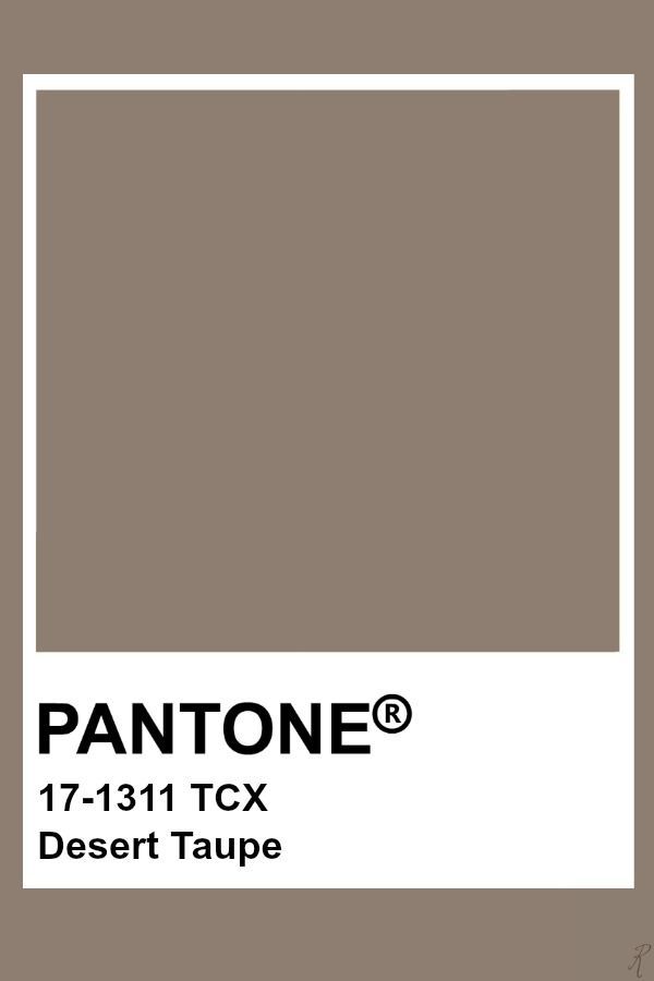 pantone's desert taupe color is shown