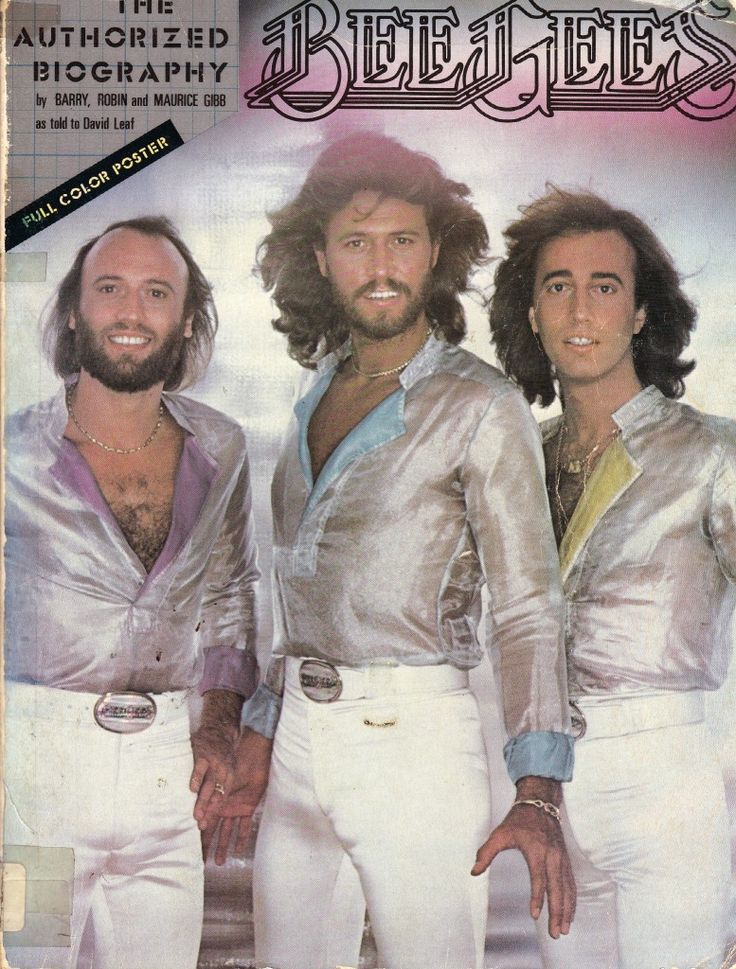 the bee gees are featured in this magazine