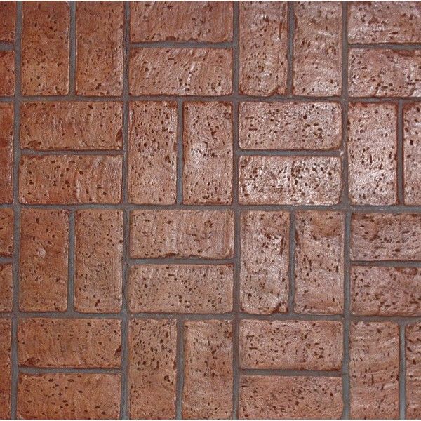 a close up view of a brick wall