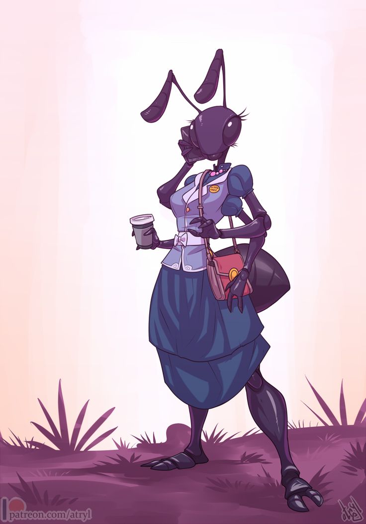 a cartoon character holding a cup in her hand