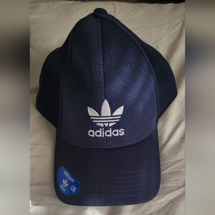 9xhp10-4-231-1-242-1-242-22-242-24-244-14-244-24-246-1-2412-5-24nwt Mens Adidas Hat Navy Blue And White Size L/Xl That Has Never Been Worn Adidas Casual Six-panel Baseball Cap, Adidas Sports Hat With Curved Brim, Adidas Sporty Hat With Curved Brim, Casual Adidas Breathable Hats, Adidas Six-panel Baseball Cap, Adidas Sports Visor Hat, Adidas Visor Hats For Sports, Blue Breathable Sports Hats, Breathable Blue Sports Hat