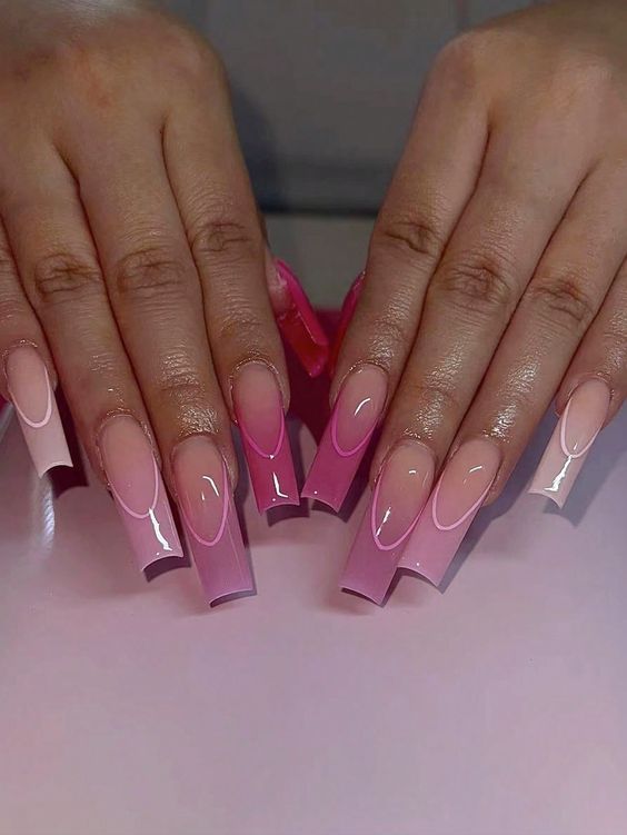 Future Nails, Long Acrylic Nail Designs, Colorful Nail, Drip Nails, Colored Acrylic Nails, Long Acrylic Nails Coffin, Acrylic Nails Coffin Pink, Long Square Acrylic Nails, Unique Acrylic Nails