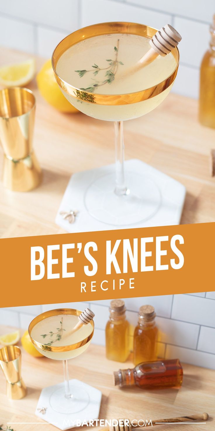 bee's knees recipe with honey and lemon