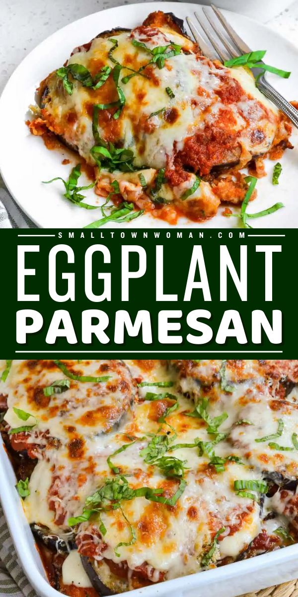 In search of vegetarian main dishes for dinner? Here's a simple dinner idea featuring pan-fried breaded eggplant! Baked with marinara sauce and cheese, this easy eggplant parmesan recipe is delicious. Everyone will love this Italian casserole! Pasta Dinner Ideas, Sandwich Vegetarian, Sausage Parmesan, Eggplant Recipes Easy, Eggplant Parmesan Baked, Eggplant Recipes Parmesan, Eggplant Parm, Eggplant Dishes, Perfect Diet