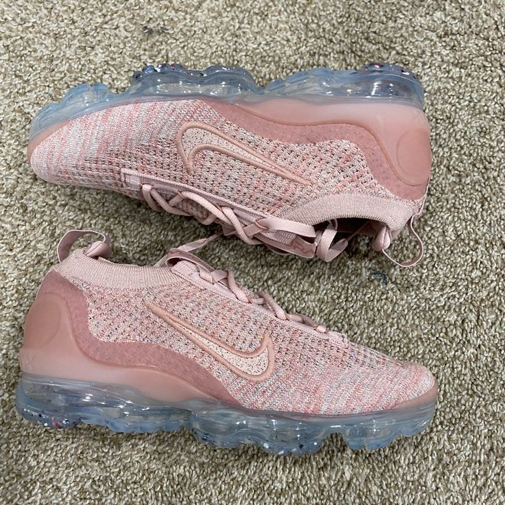 Nike Vapormax Women Size 6 And 11 Pink Nike Air Max With Cushioning And Round Toe, Pink Nike Air Max With Round Toe And Cushioning, Pink Nike Air Max With Air Cushioning, Nike Air Max Pink Round Toe, Pink Nike Air Max With Round Toe, Pink Nike Air Max With Synthetic Material, Pink Nike Air Max With Cushioned Footbed, Pink Nike Air Max Low-top With Cushioned Footbed, Casual Pink Nike Air Max With Round Toe