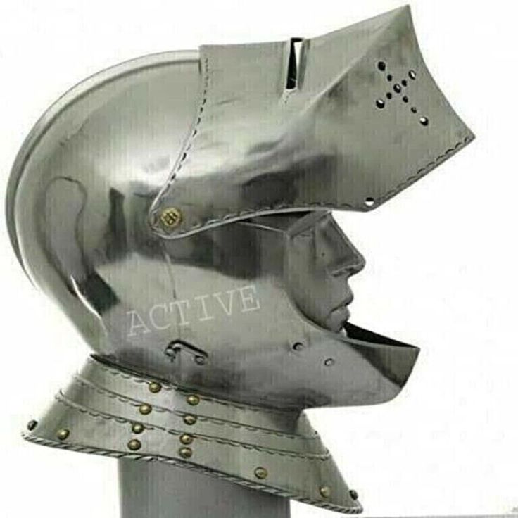 a metal helmet that has the word active on it