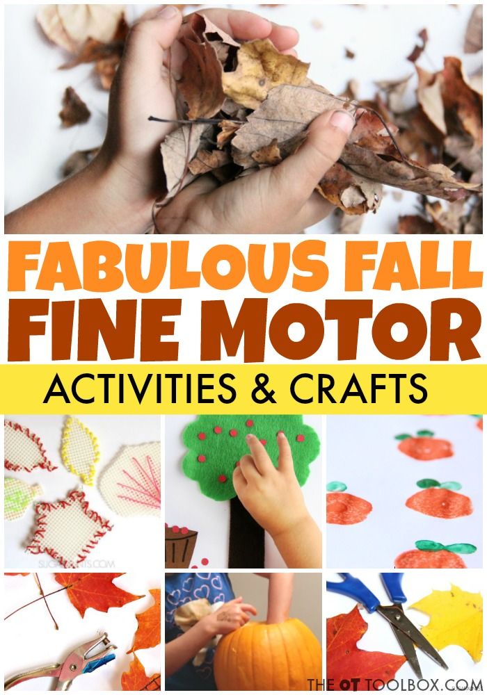 fabulous fall fine motor activities and crafts for kids