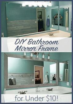 bathroom mirror frame for under $ 10