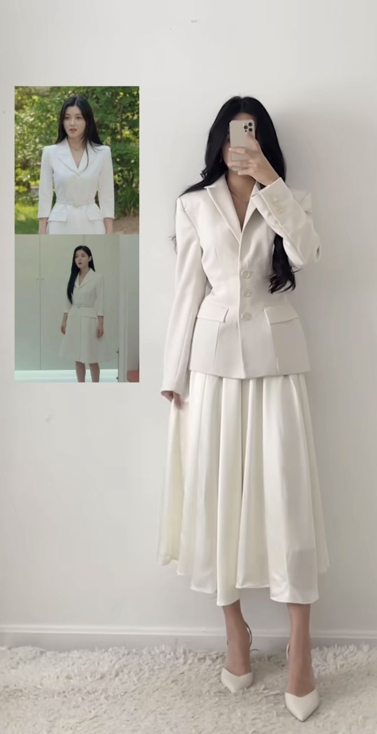 Korean Fashion Dress Classy, Rok Outfit, Elegant Outfit Classy, Mode Chanel, Formal Design, Personal Color, Elegant Dresses Classy, Everyday Fashion Outfits, Korean Fashion Dress