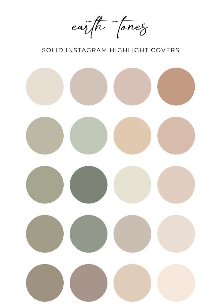 an info sheet with different colors and shapes for each type of instagramm cover