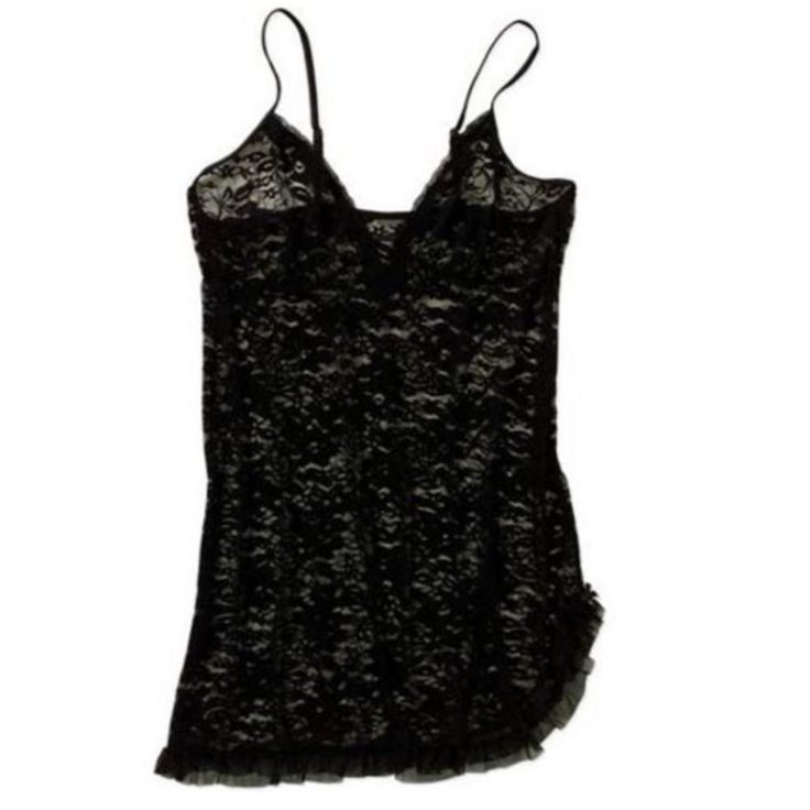 Secret Treasures Lingerie Sleepwear, Lace See Thru Teddy Black Lace Size Small. Brand New Without Tags. (Model Is Plus Size But This Listing Is For Size Small; It Is Stretchy Though And Will Fit Medium And Possibly Large, So Osfm!) Brand New Without Tag (May Have Been Washed Once But Never Worn). 10/10 By: Secret Treasures *About Us: *Update: I Was An Official Speaker At Poshfest 2022 & A An Official Closet Consultant! @Thatbombyogamom Is A 100% Cause Closet - Not A Thrift, But A Boutique With N Black Lace V-neck Sleepwear, Black Lace Coquette Camisole, Black Lace Camisole In Feminine Style, Black Lace Camisole In Flirty Style, Black Lace Sleepwear For Loungewear, Black Lace Camisole Sleepwear, Black Sheer Camisole For Night, Black Sleepwear With Lace Trim And Spaghetti Straps, Black Sheer Camisole Sleepwear