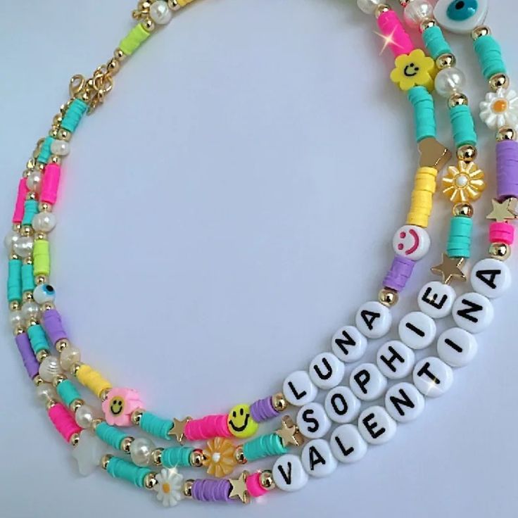 Perzonalized Toddler Necklace, Little Girl Necklace, Customize Name Necklace, Jewelry Girls, Gift for Little Girls - Etsy Fun Multicolor Personalized Charm Necklaces, Trendy Handmade Birthday Necklaces, Trendy Customizable Adjustable Necklace, Trendy Adjustable Customizable Necklace, Trendy Adjustable Customizable Necklaces, Customizable Trendy Necklaces For Birthday, Customizable Trendy Necklace For Birthday, Trendy Customizable Necklaces For Birthday, Customized Cute Multicolor Jewelry