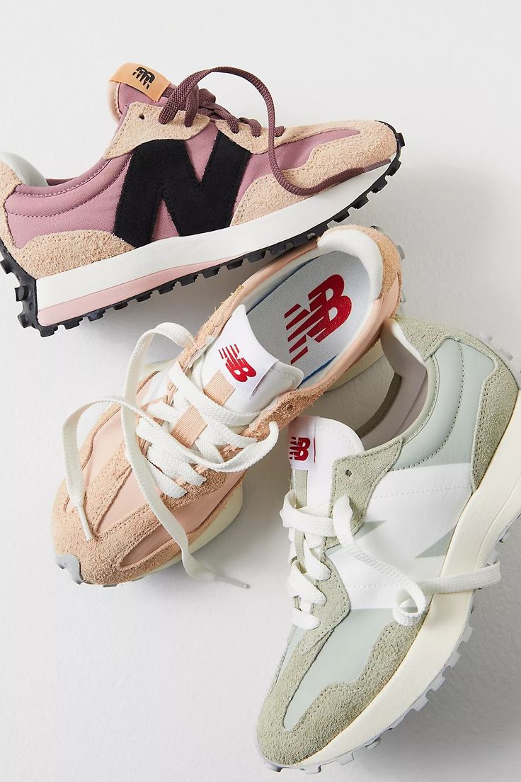 327 Sneakers | Free People Nb Sneakers, Walking Outfits, New Balance 327, Fabulous Shoes, Trendy Sneakers, Sneakers Outfit, New Balance Shoes, Sneaker Shopping, Soft Suede