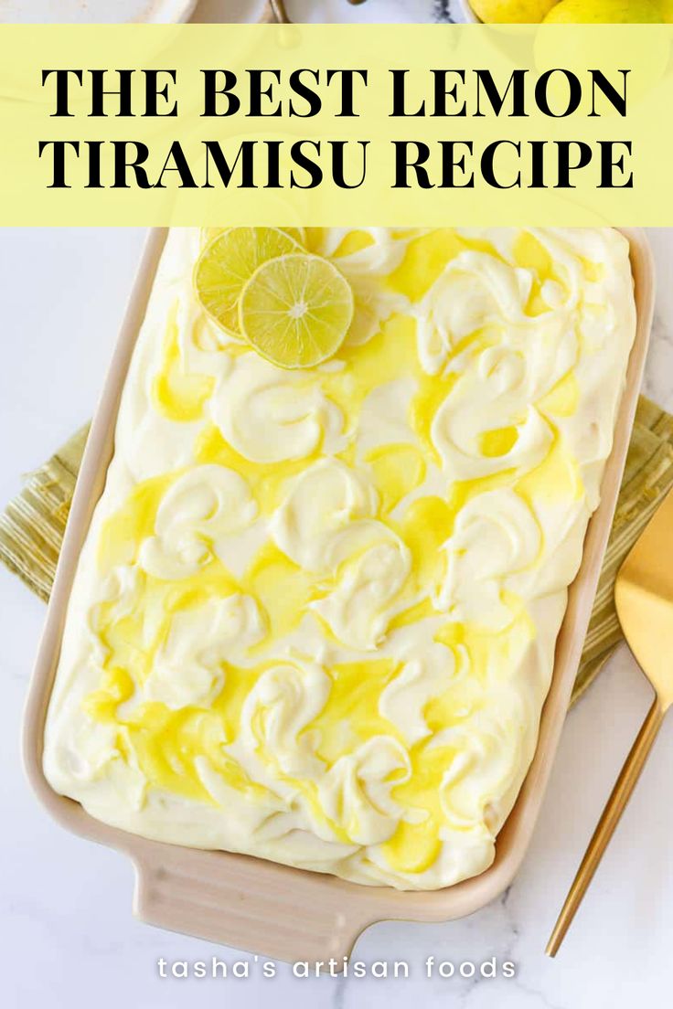 An image of delicious and easy lemon tiramisu, easy Summer dessert. Lemon Curd Dessert Recipes, Lemon Curd Tiramisu, Tiramisu Variations, Lemon Tiramisu Recipe, Lemon Tiramisu, Mango Curd, Dessert Lemon, Lemon Olive Oil Cake, Lemon Dessert