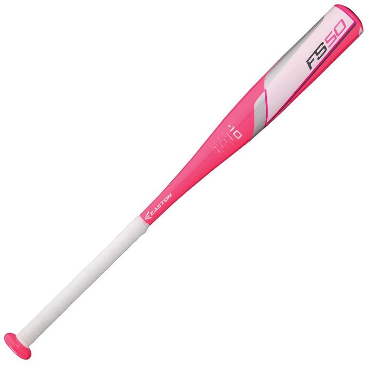 a pink and white baseball bat on a white background