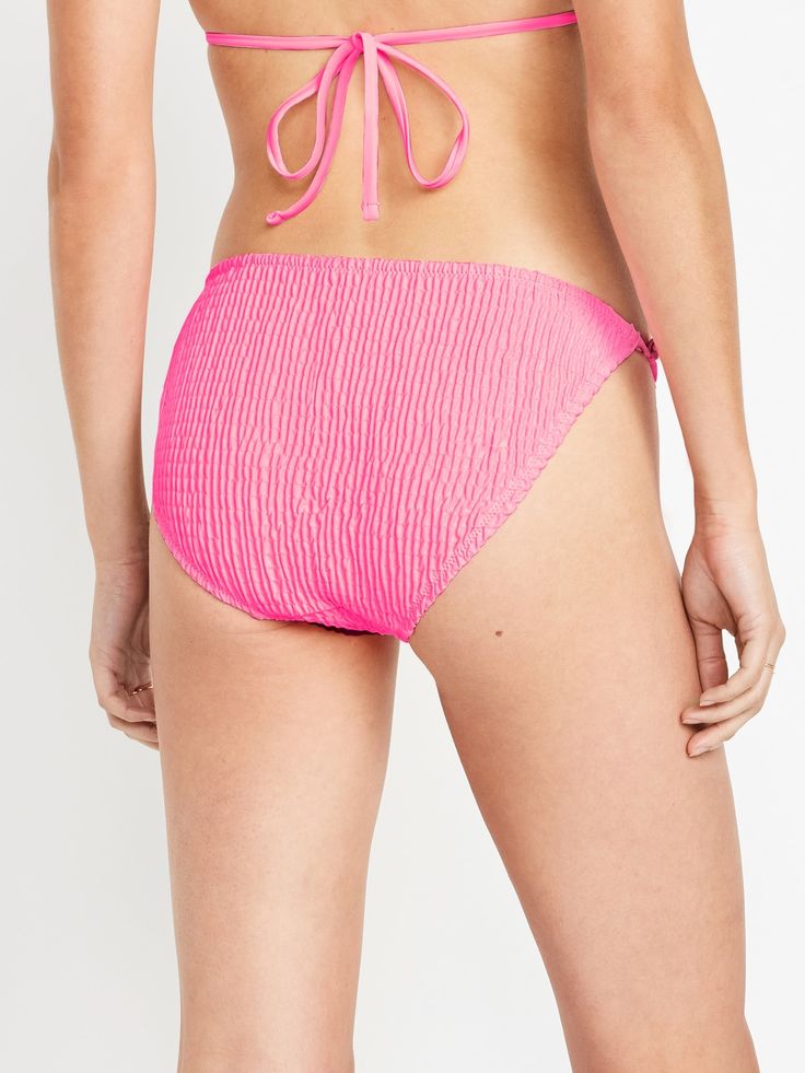 side ties elasticized waist elasticized leg openings fitted low coverage models are approx.  5'9" and wear sizes s (4), l (12), and xl (18)machine wash according to the care instruction label Swim Bottoms, Toddler Boys, String Bikinis, Mid Rise, Old Navy, Swimming, Models, Navy, How To Wear