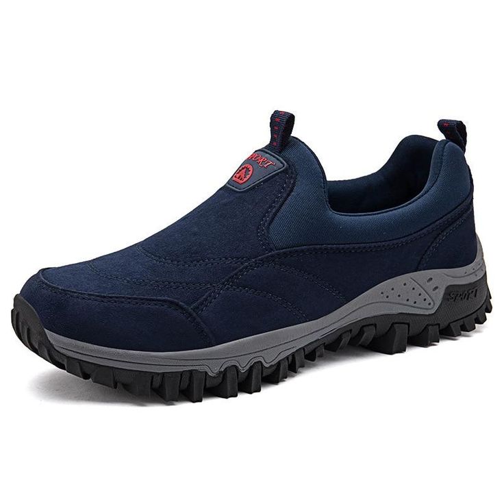 The Comfortable Outdoor Men's Shoes for Bunion Correction is a shoe that will support the health of your feet and toes, naturally! The best men's shoes for walking feature a roomy toe box and you can add your favorite orthotics for extra support. Lightweight, durable, and ultra-comfortable, the Men's Shoes for Bunion Correction will be your go-to shoe for all-day wearable comfort. High-Quality Materials High-quality synthetic suede leather with round toe design, smooth touch, wear-resistant, pro Mens Slip Ons, Mens Loafers Shoes, Mens Walking Shoes, Best Shoes For Men, Mens Snow Boots, Men Loafers, Outdoor Men, Hiking Shoes, Walking Shoes