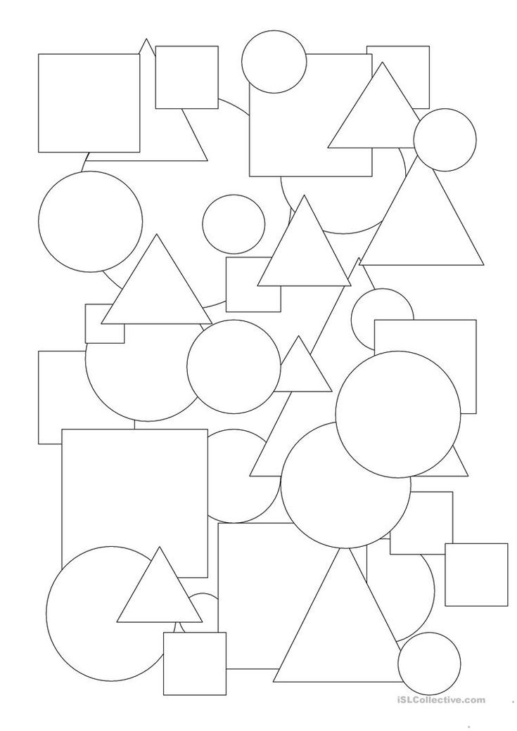 an abstract drawing with shapes and lines