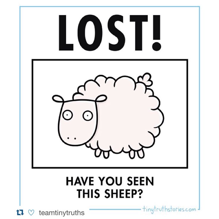 a cartoon sheep with the words lost have you seen this sheep? in black and white