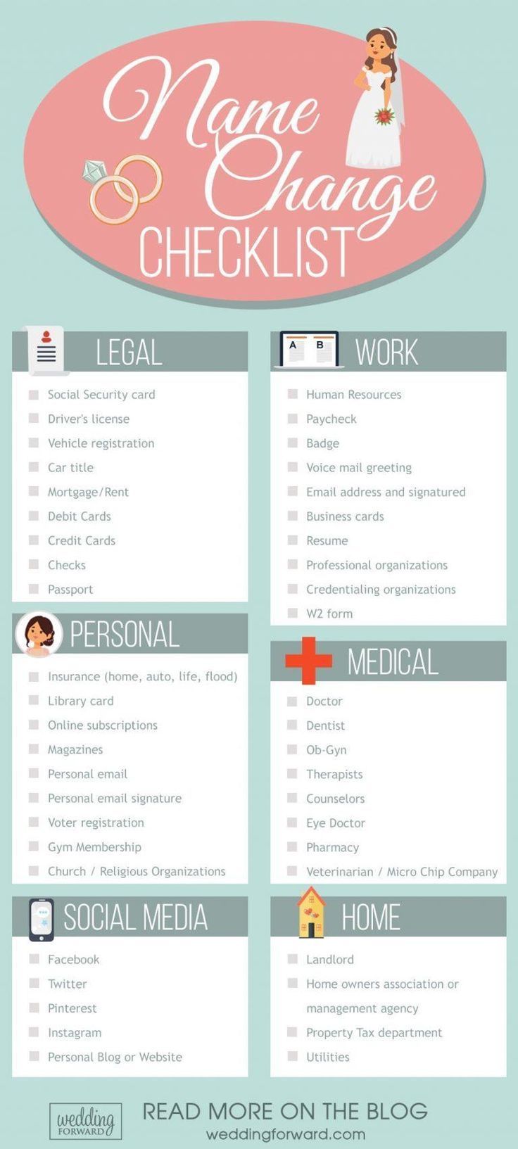 the marriage checklist is shown in this image