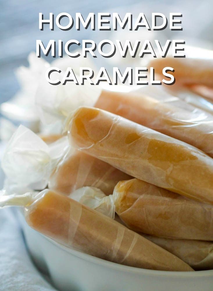 homemade microwave microwave caramels in a white bowl