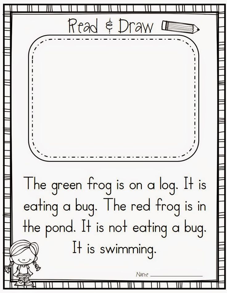 Read It Draw It-Passages for Kindergarten Read And Draw Worksheets, Learn To Read Kindergarten, Kindergarten Comprehension, Ingles Kids, Kindergarten Drawing, Reading Comprehension Practice, Reading Comprehension Kindergarten, First Grade Worksheets, Worksheets For Kindergarten