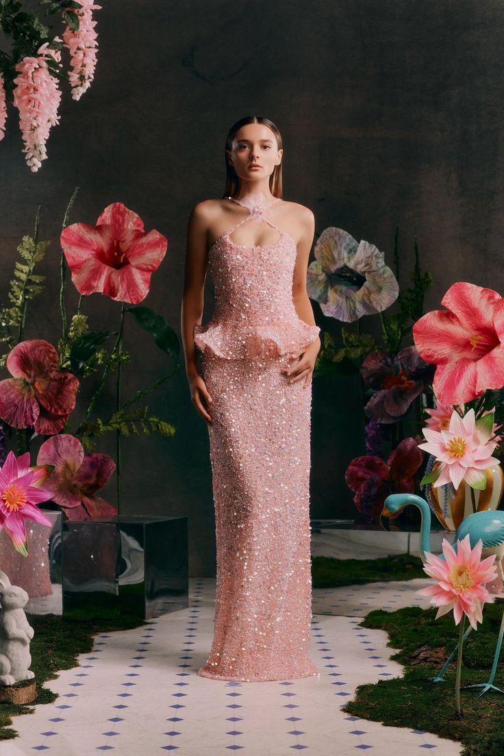 Rodarte Spring 2024 Ready-to-Wear Collection | Vogue Pink Gowns, Spring Summer 2024, Gorgeous Gowns, Spring 2024, Beautiful Gowns, Couture Dresses, Fancy Dresses, Fashion Week Spring, Summer 2024