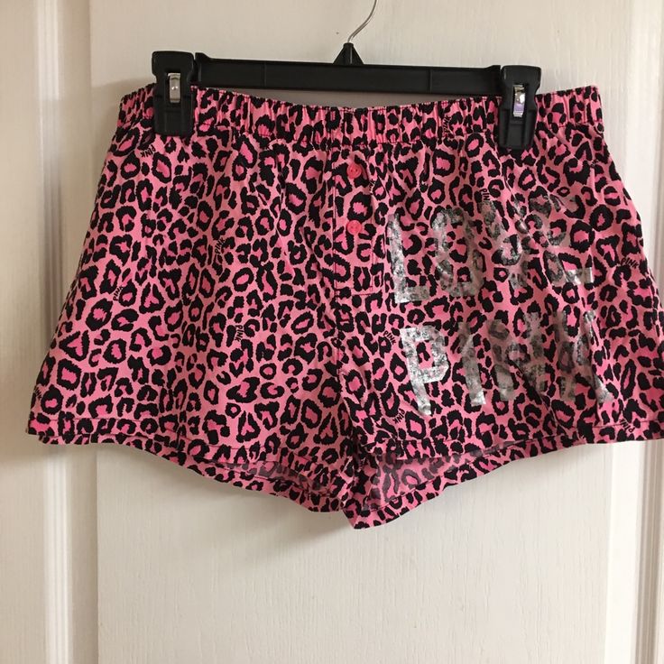 Pink Victoria’s Secret Shorts “Love Pink” Size: M Color: Pink & Black Cheetah Condition: Like Brand New Without Tags Open To Offers On All Items And Bundles Pink Shorts For Sleepover, Spring Season, Pink Spring Shorts For Sleepovers, Pink Shorts For Sleepovers In Spring, Casual Pink Pajama Shorts For Pajama Party, Trendy Pink Pajama Shorts For Pajama Party, Pink Elastic Waistband Shorts For Pajama Party, Pink Cotton Shorts For Sleepover, Pink Bottoms With Elastic Waistband For Sleepover, Casual Pink Short Sleepwear