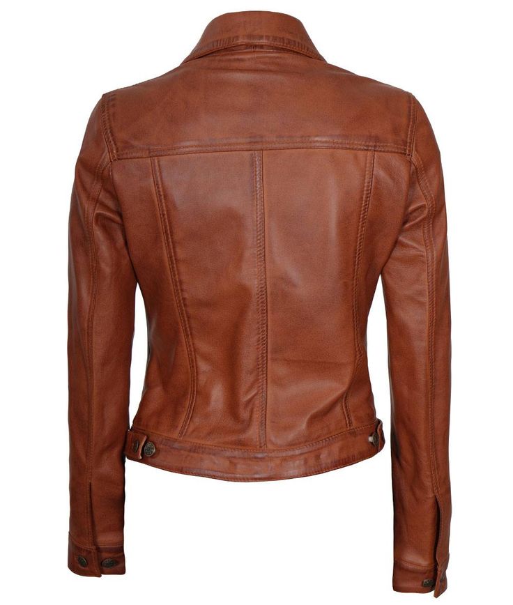 Brown Cognac Leather Trucker Jacket For Women
Introducing our Brown Cognac Trucker Leather Jacket for Women, a timeless and versatile piece crafted from 100% real lambskin leather, this jacket showcases a classic trucker silhouette with a contemporary twist. The warm brown hue adds depth and character, while the button-front closure and chest pockets provide functionality. Elevate your style and embrace a refined yet edgy look with this impeccably crafted leather jacket that effortlessly combine Classic Distressed Brown Leather Biker Jacket, Classic Distressed Brown Leather Outerwear, Fitted Brown Leather Jacket With Padded Collar, Classic Winter Leather Jacket In Distressed Brown, Classic Distressed Brown Leather Jacket For Winter, Classic Brown Leather Jacket For Winter, Classic Vintage Brown Leather Biker Jacket, Classic Brown Leather Jacket With Padded Collar, Fitted Classic Leather Jacket In Distressed Brown