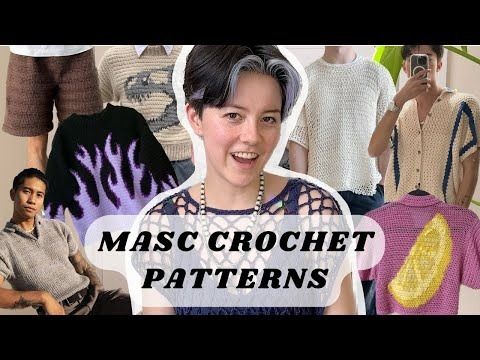 a collage of different crochet patterns and people