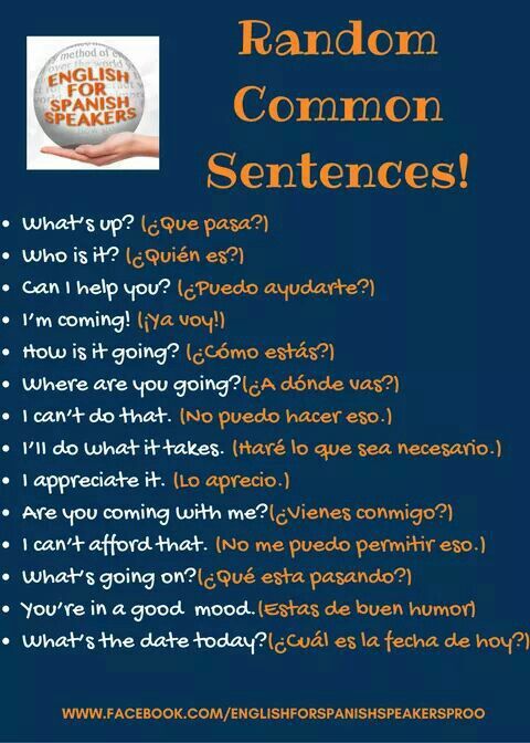 a poster with the words random common sentences