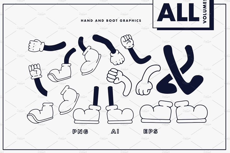 the all hand and foot graphics are available for use in any type of graphic design