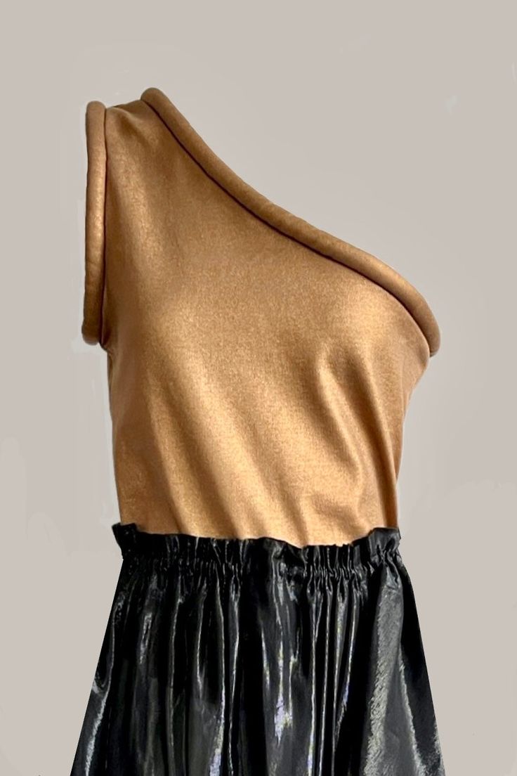 One shoulder top 100% cotton knit jersey Metallic Bronze Sizes XS, S, M, L Made to order pieces dispatch 14 weekdays from date of order Fitted One Shoulder Top For Summer, Fitted One-shoulder Top For Summer, One-shoulder Cotton Top For Party, One-shoulder Cotton Party Top, One Shoulder Cotton Top For Party, Fitted One-shoulder Top For Spring, Chic One Shoulder Cotton Top, Electric Feathers, One Shoulder Top