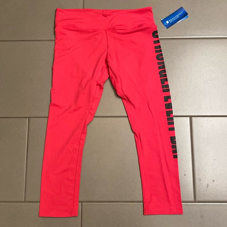 Nwt Ac For Beachbody Leggings. Never Worn. Gcool Material - Sweat Free, Quick Dry, Breathable. Stronger Every Day On The Left Side Of The Leg. Watermelon Color. Ruching On The Seat. Casual Pink Moisture-wicking Leggings, Casual Snug Fit Moisture-wicking Yoga Pants, Casual Sports Leggings With Snug Fit, Casual Pink Snug Activewear, Casual Snug Fit Leggings For Sports, Casual Pink Snug Fit Activewear, Casual Snug Fit Sports Leggings, Casual Pink Fitted Activewear, Red Stretch Bottoms With Letter Print