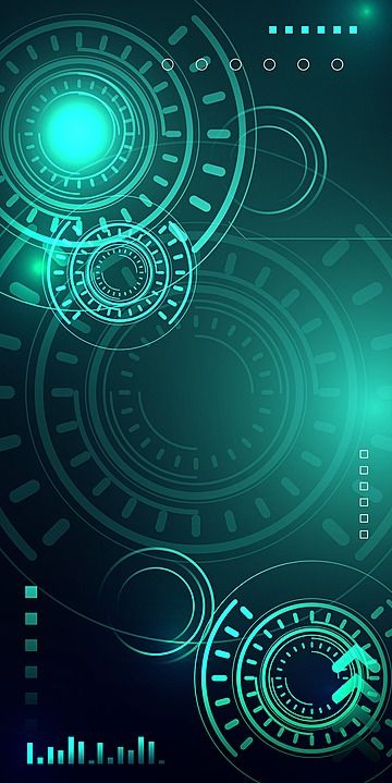 an abstract blue and green background with circles