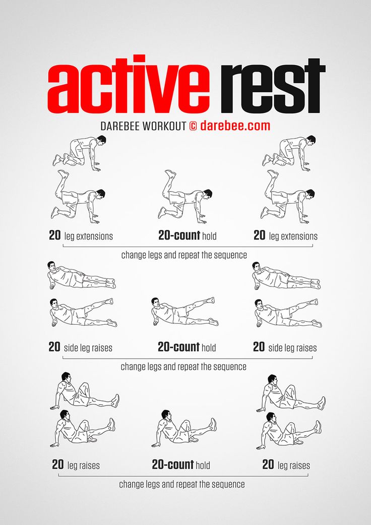 an exercise poster showing how to do the same workout as you are doing it in different ways