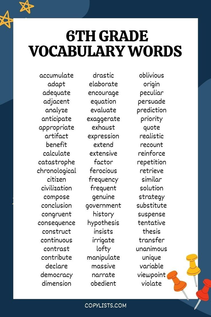 a list of 6th grade vocabulary words 6th Grade Spelling Words, 5th Grade Spelling Words, List Of Vocabulary Words, Spelling Bee Words, Quote Twitter, 6th Grade Writing, 6th Grade Worksheets, Spelling Words List, Words Vocabulary