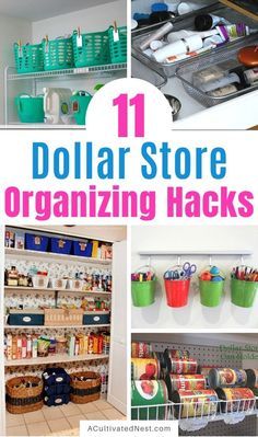 dollar store organizing hacks for the home